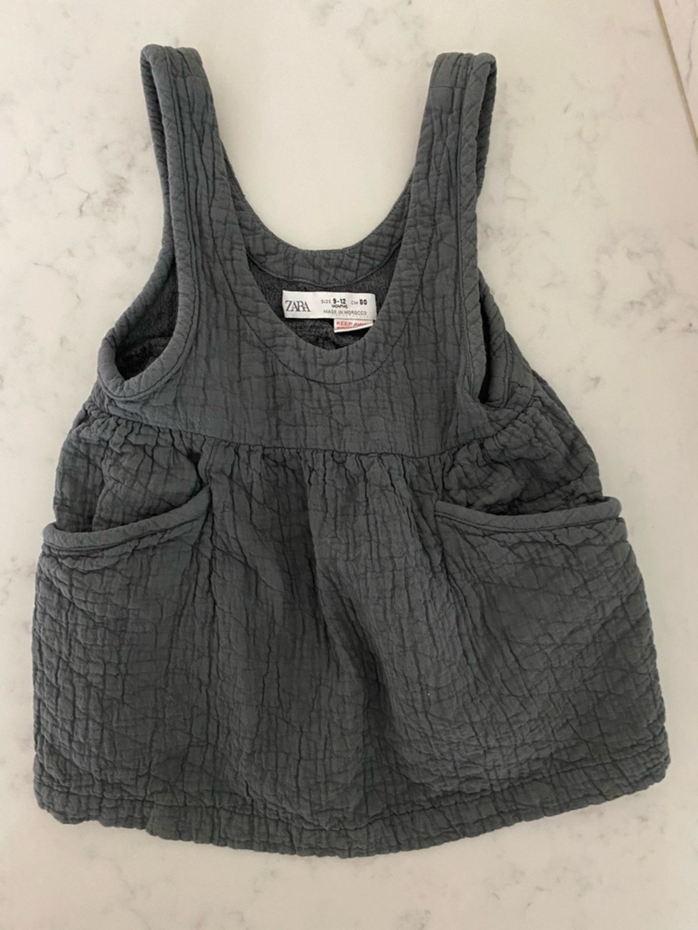 Zara toddler girl quilted pinafore